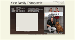 Desktop Screenshot of kleinfamilychiro.com